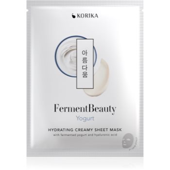 KORIKA FermentBeauty Hydrating Face Sheet Mask with Fermented Yogurt and Hyaluronic Acid mască facială de pânză cu efect hidratant, cu iaurt fermentat și acid hialuronic - imagine 2